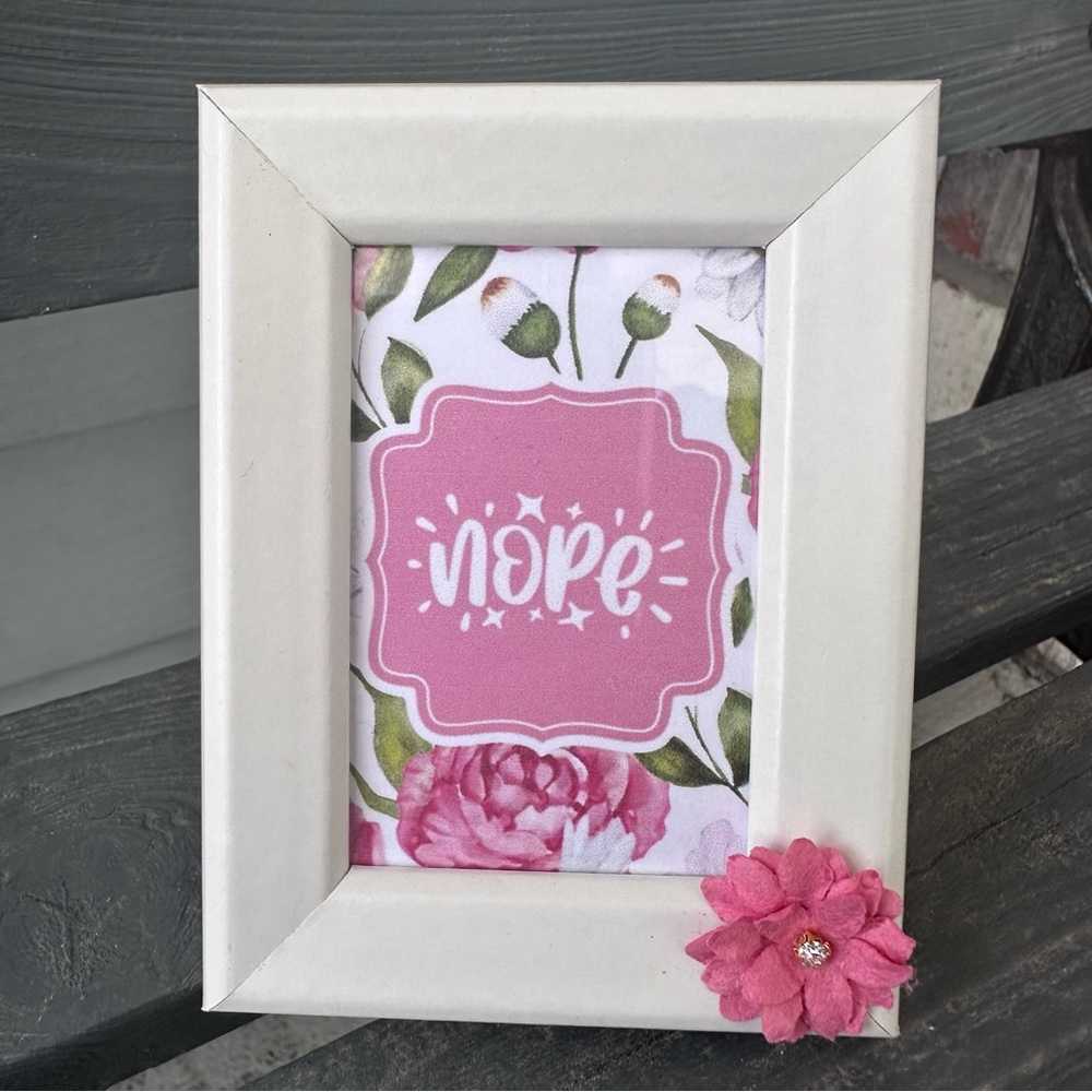New Handmade 2x3” Desktop Frame: “Nope”